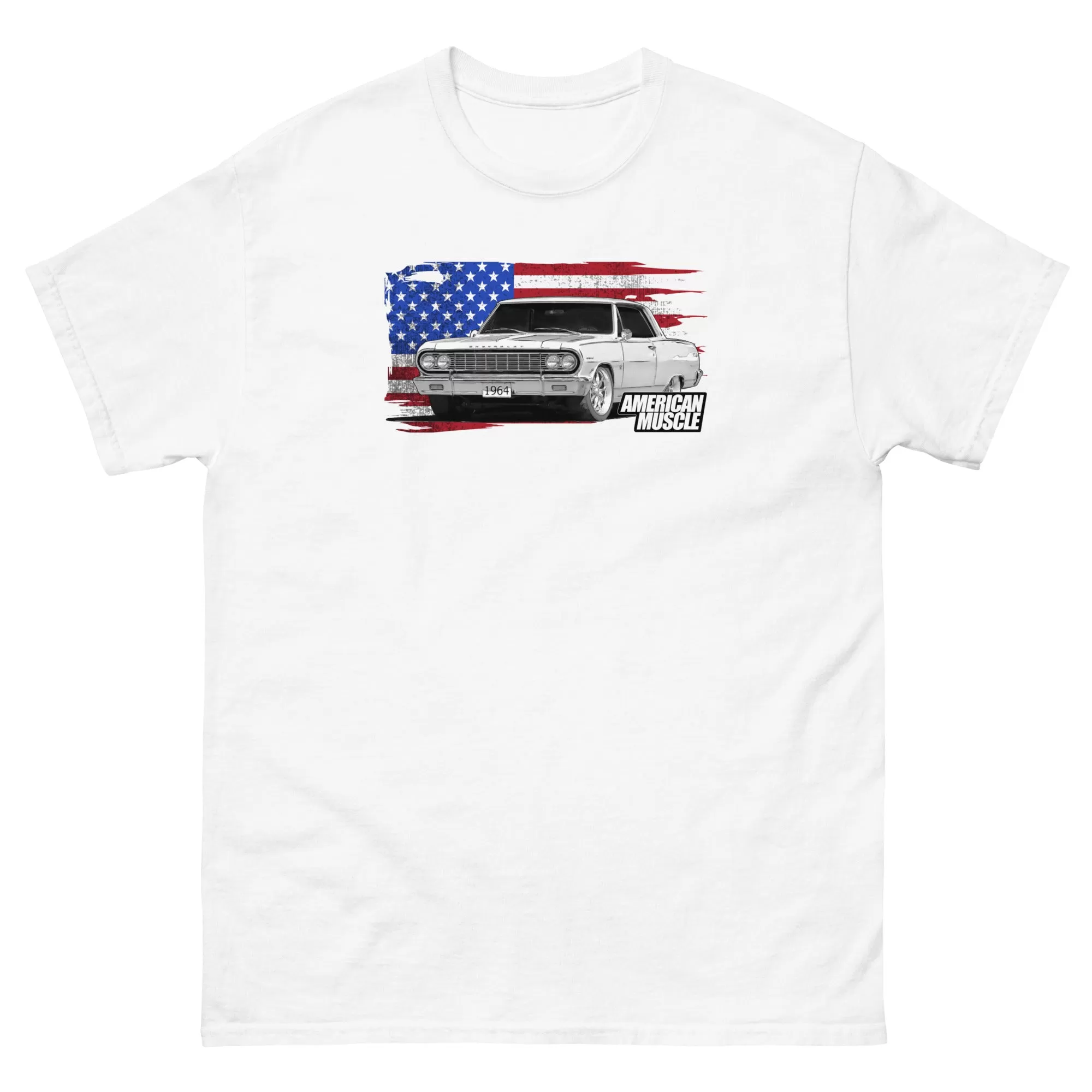 1964 Chevelle T-Shirt With American Flag Design