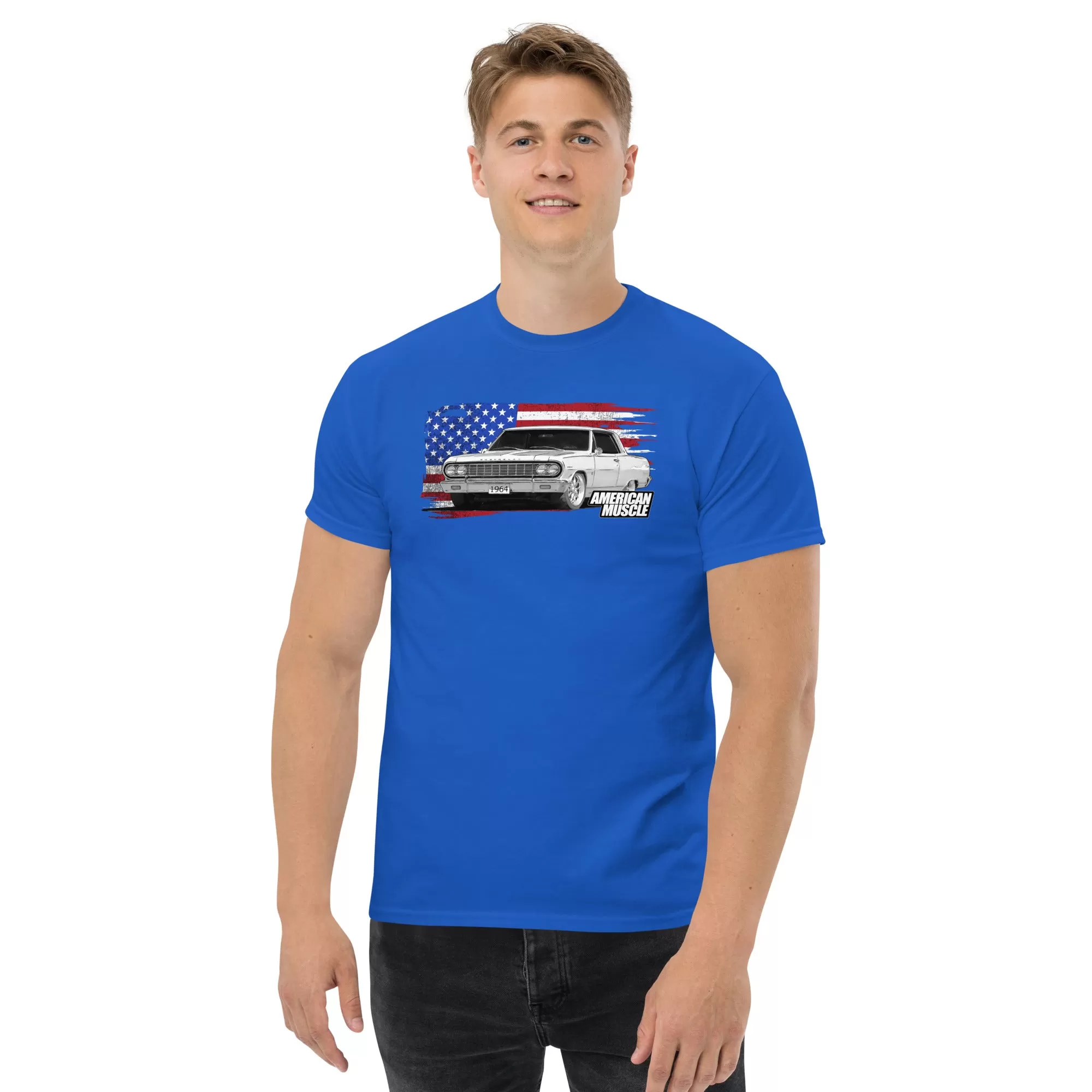 1964 Chevelle T-Shirt With American Flag Design