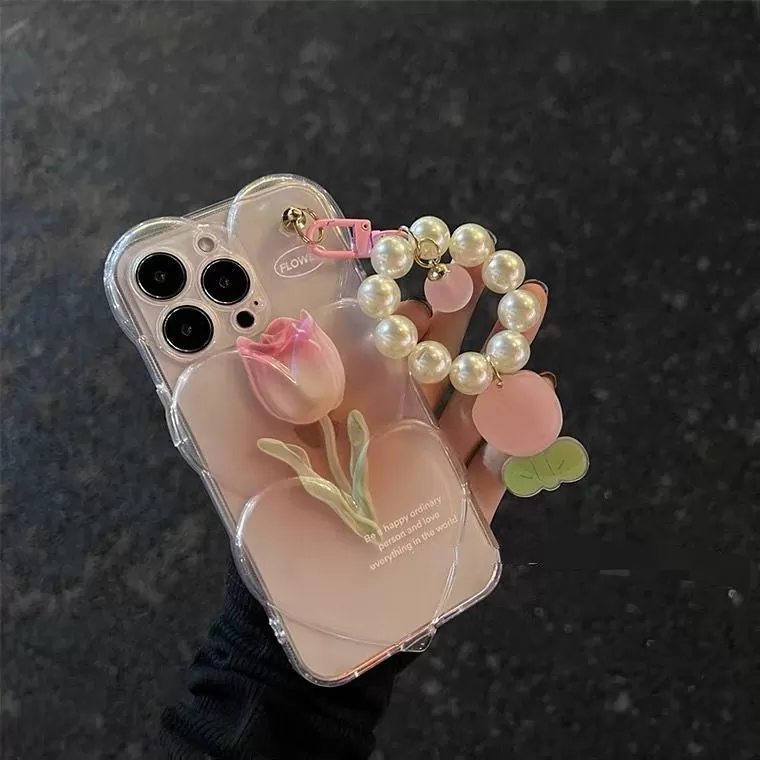 3D Tulip Flower Phone Case