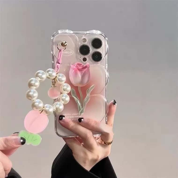 3D Tulip Flower Phone Case