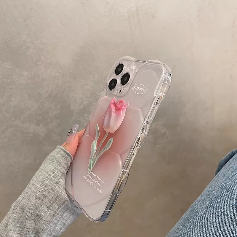 3D Tulip Flower Phone Case