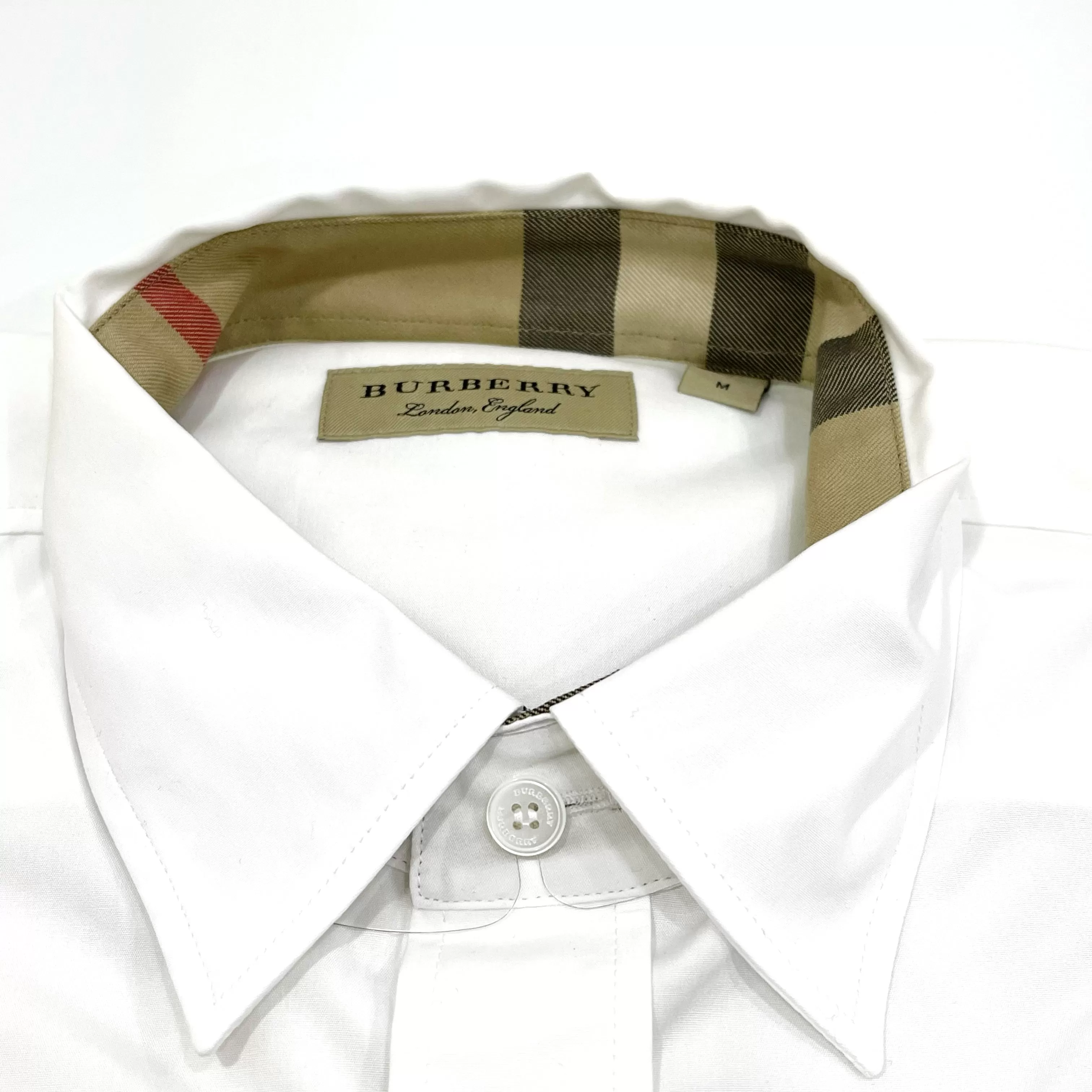 (50% Off) Burberry Cambridge Long Sleeve Shirt White