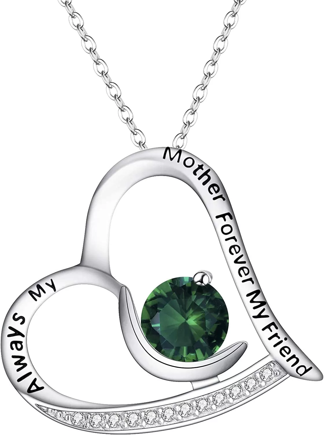 925 Sterling Silver Engraved ''Always My Mother Forever My Friend''