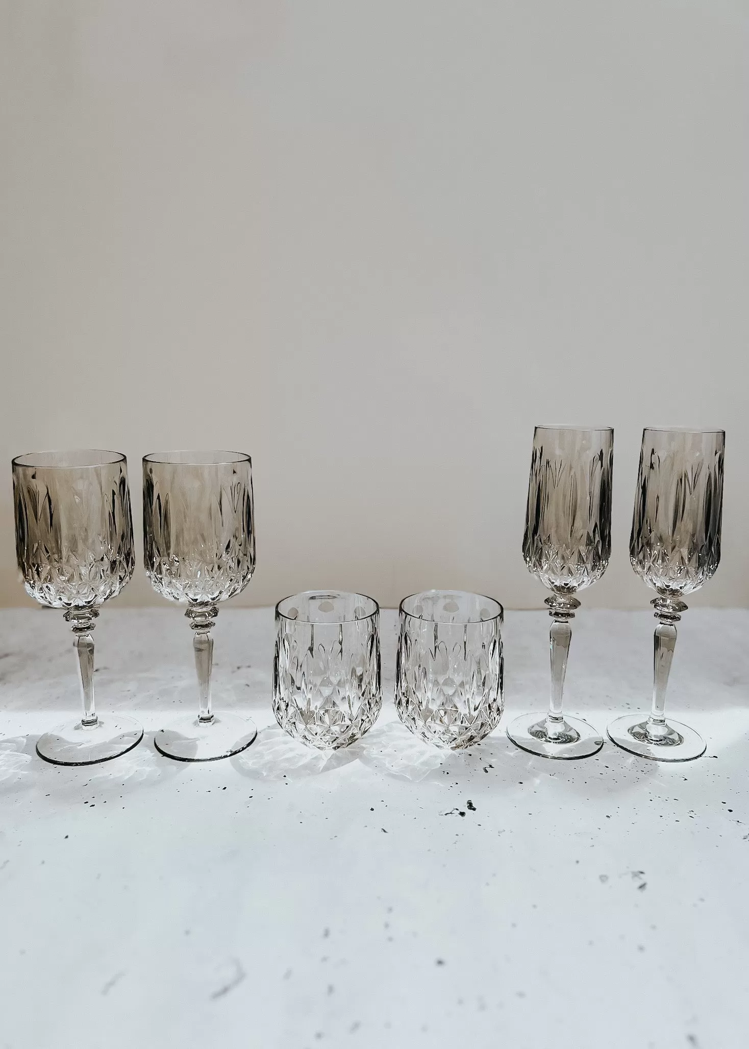 Acrylic Tumbler Cloud - Set of 6