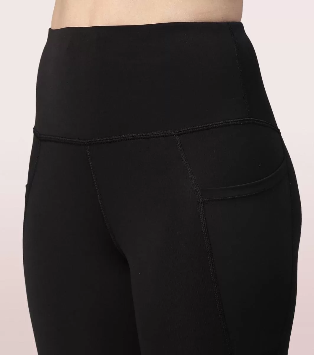 Active Capri Legging| Dry Fit Active Capri Legging With Reflective Graphic