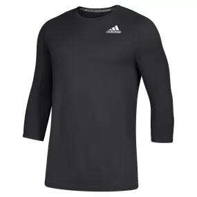 adidas Men's Black Fielder's Choice 2.0 3/4 Baselayer