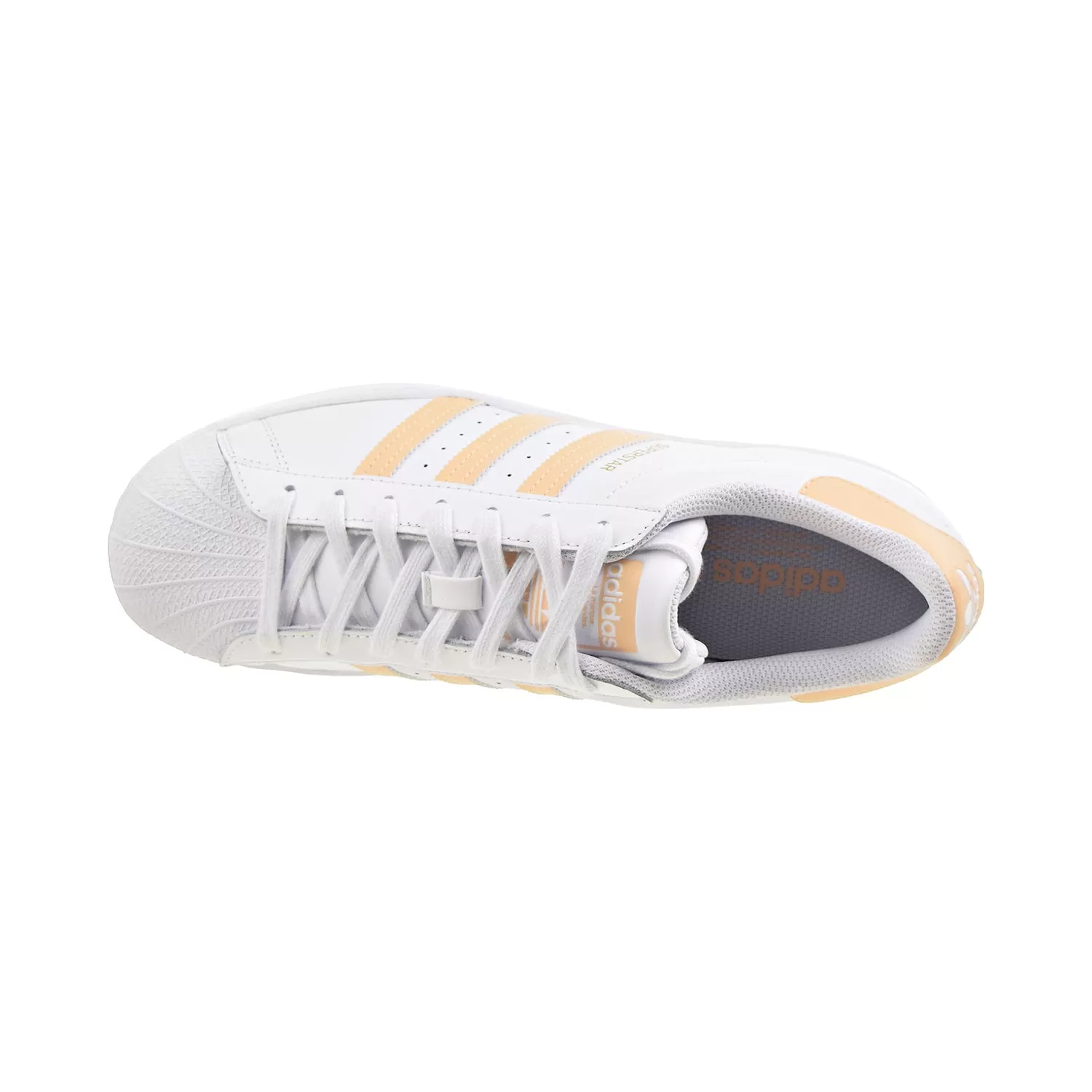 Adidas Superstar Men's Shoes Cloud White-Glow Orange