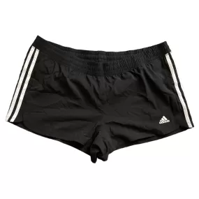 Adidas Women's Elastic Waist Pacer 3 Stripe Woven Training Shorts, EC0475