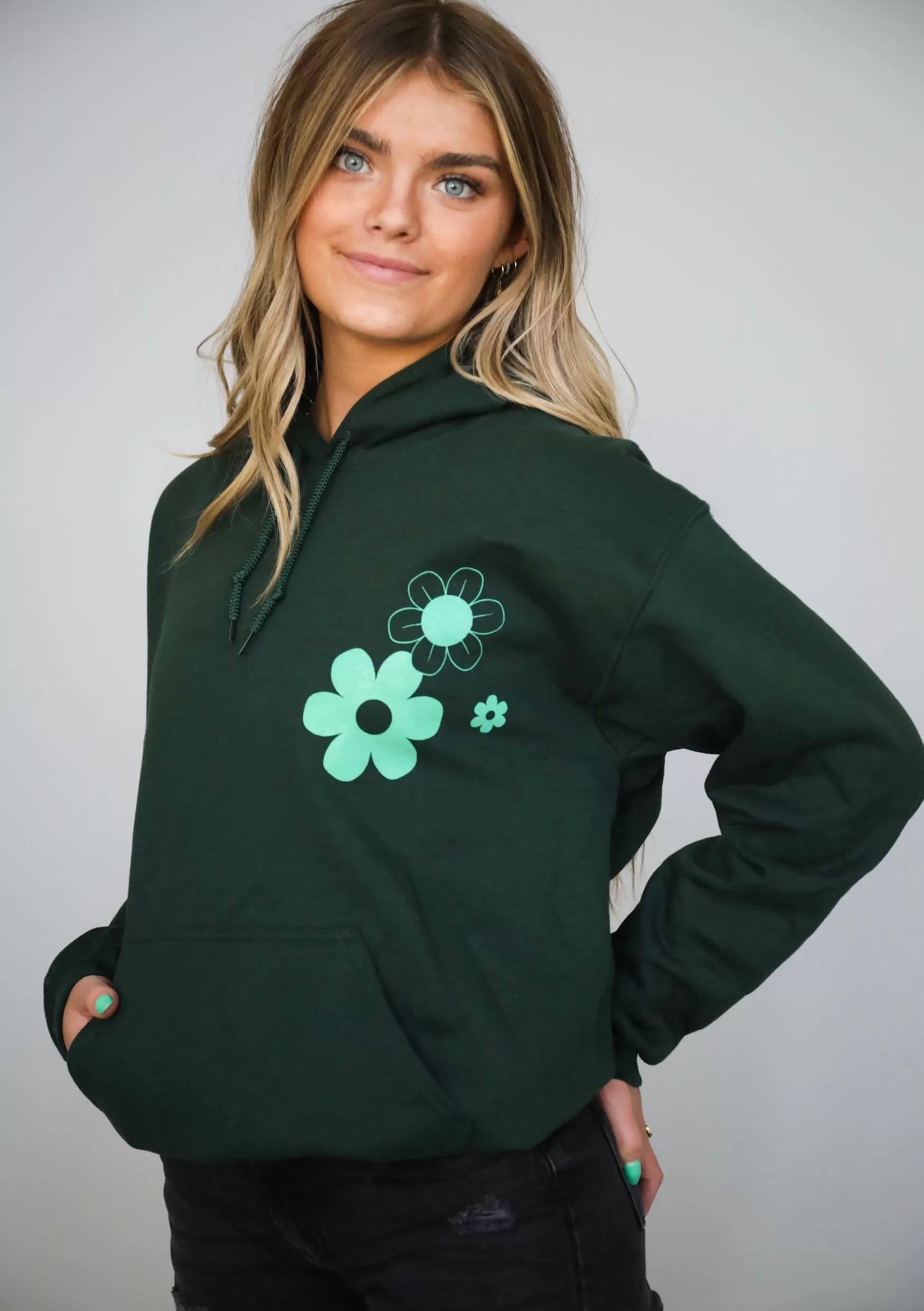 Always Cold Hoodie In Green