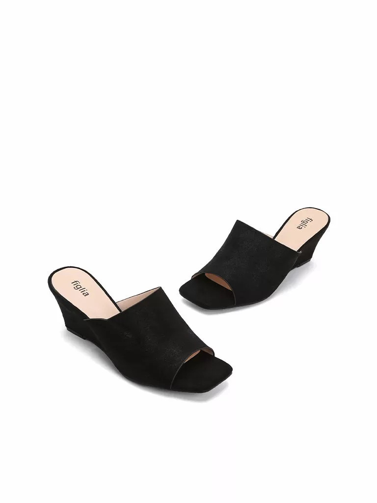 Amber Wedge Slides