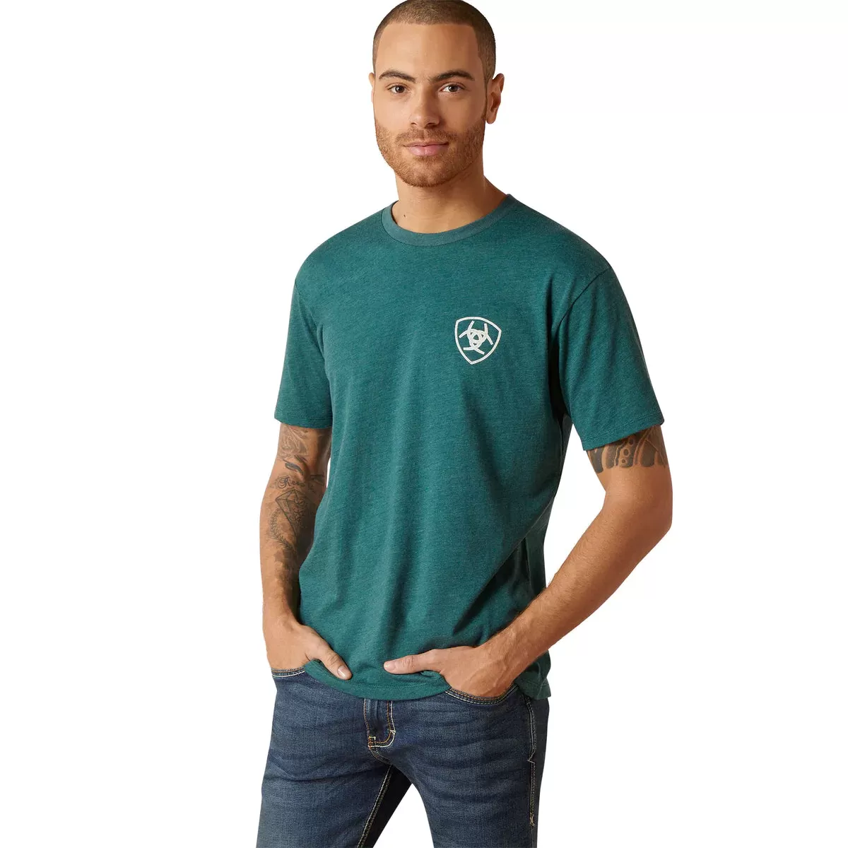 Ariat Mens Western Wheat T-Shirt