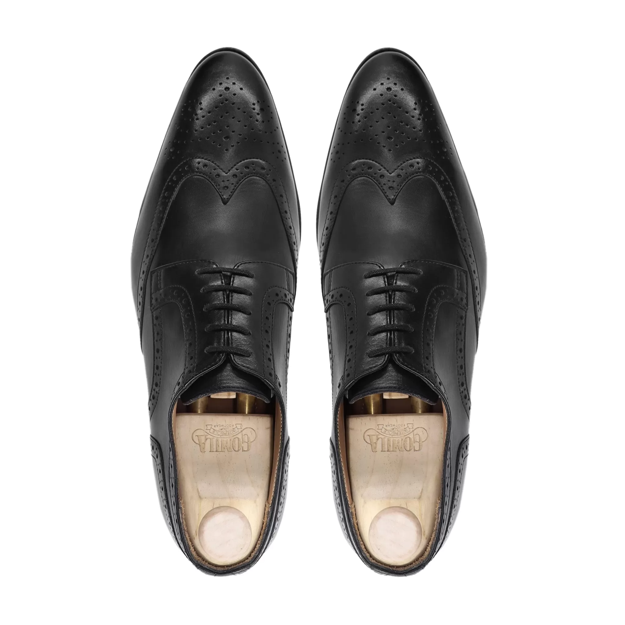 Arta - Men's Black Calf Leather Derby Shoe