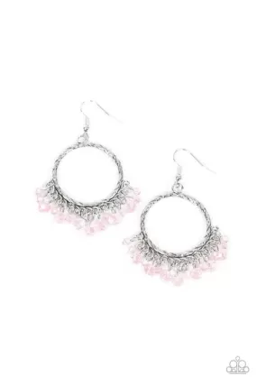 As If By Magic Pink Earrings - Paparazzi Accessories