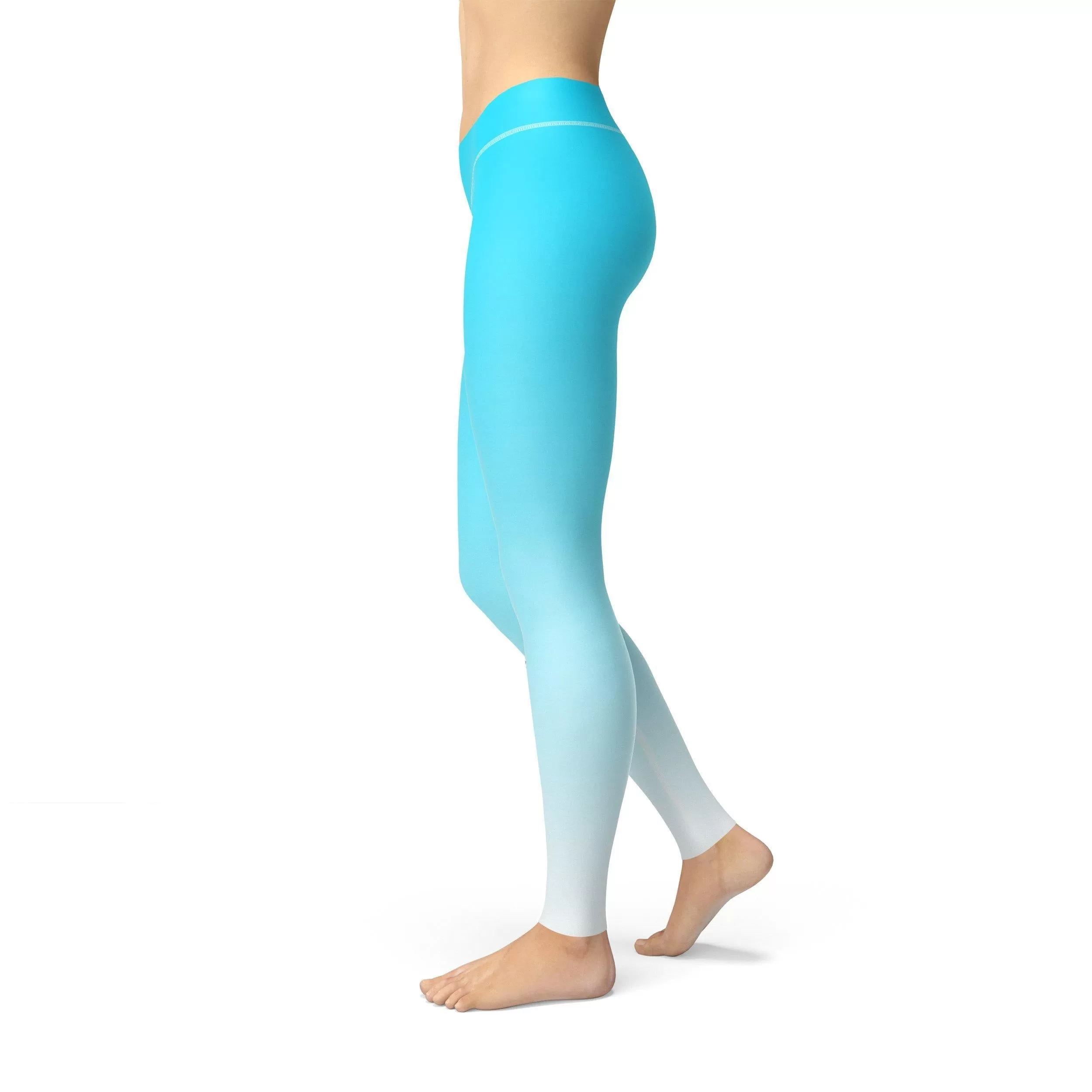 Avery Blue White Ombre Leggings