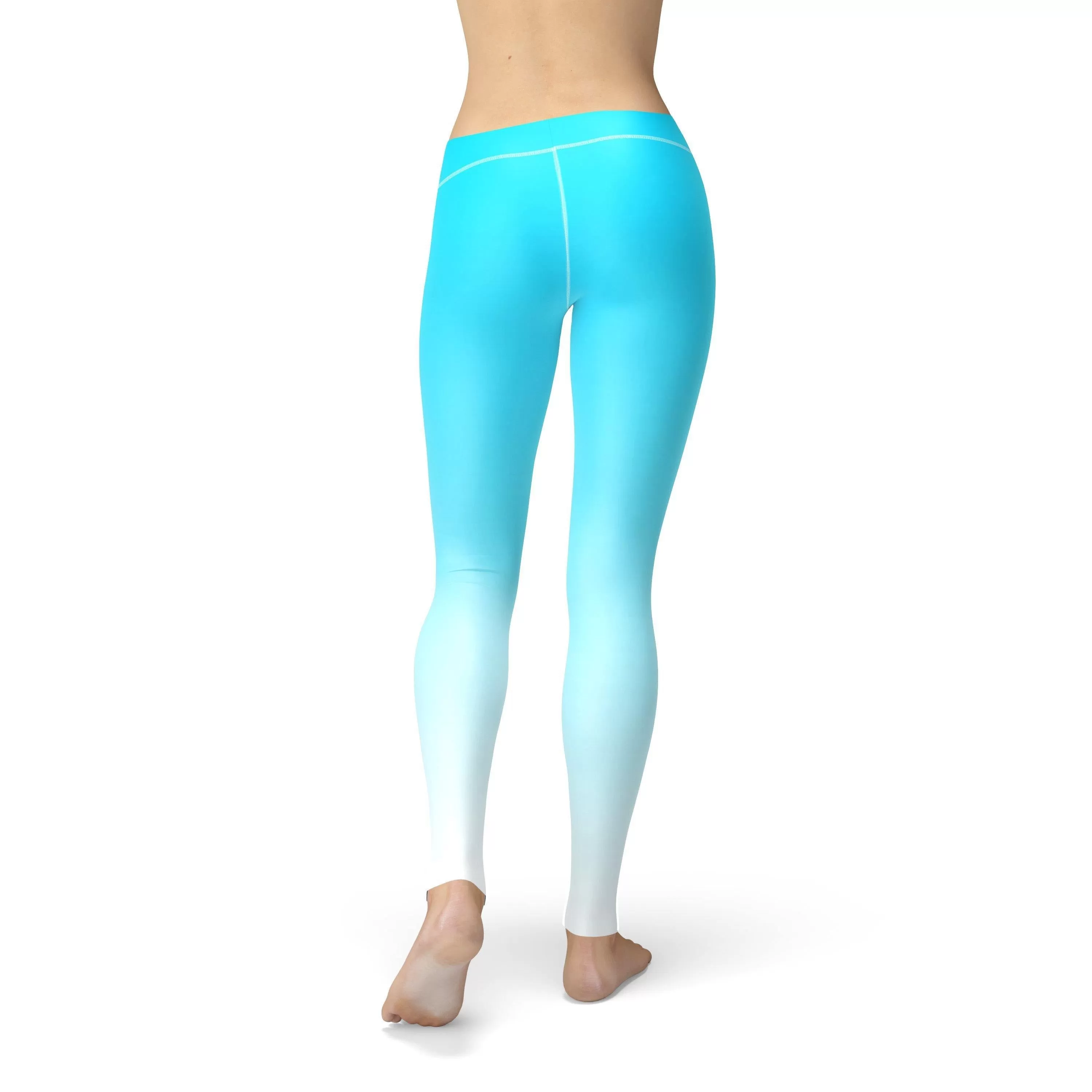 Avery Blue White Ombre Leggings