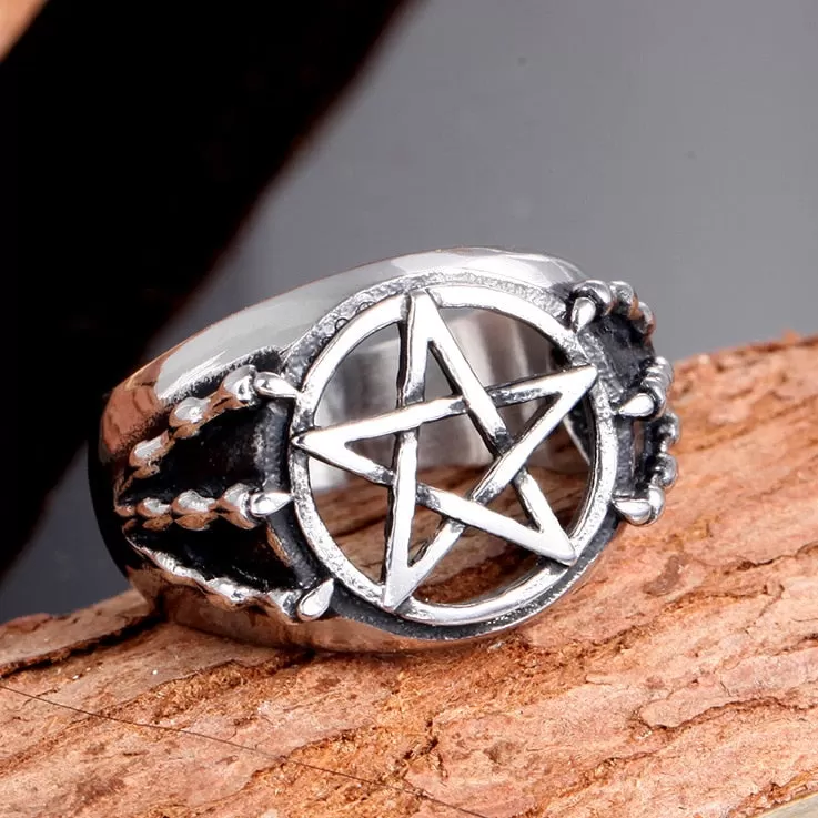 Baphomet's Claws with Pentagram Ring