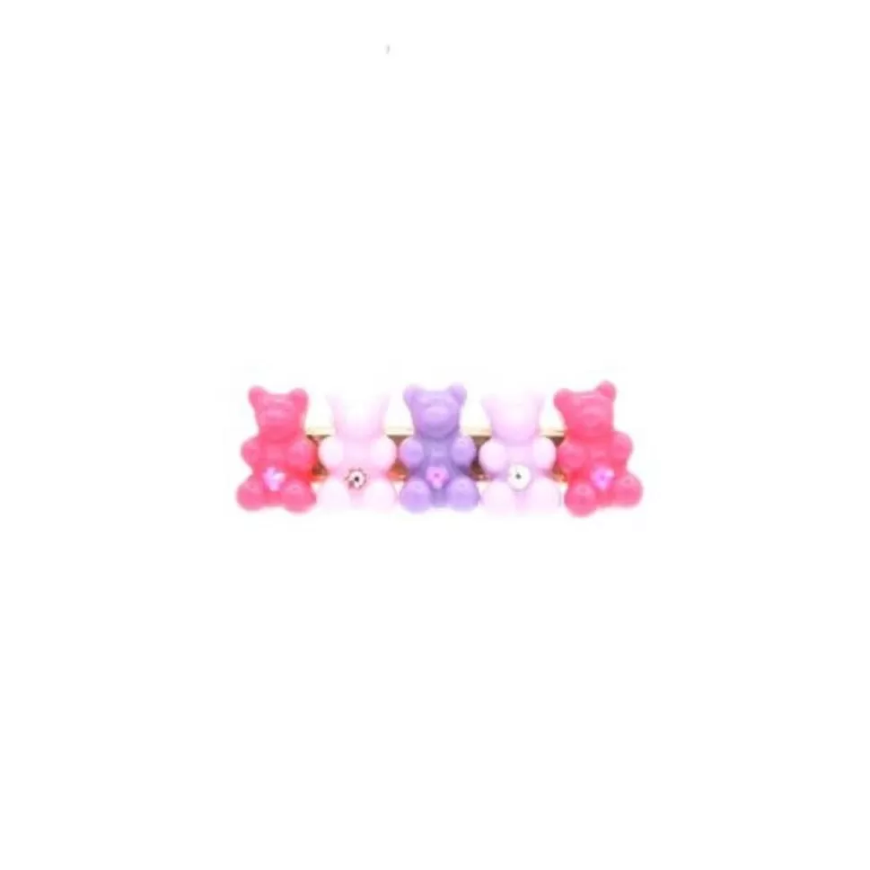 Bari Lynn Gummy Bear Hair Clip - Pink / Purple