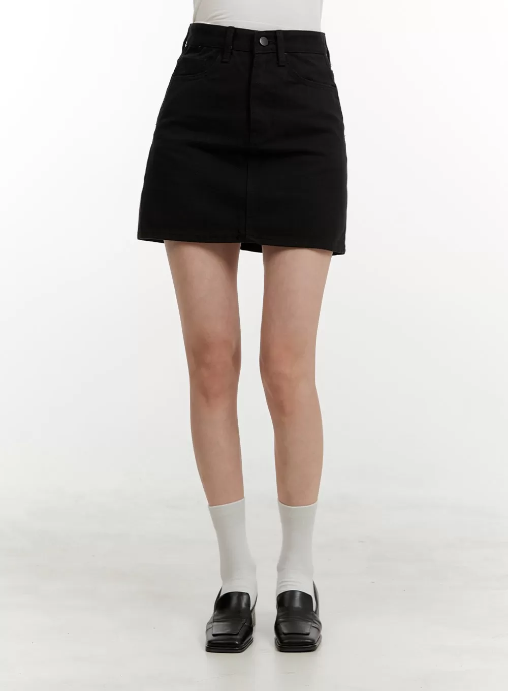 Basic Cotton Mini Skirt OY409