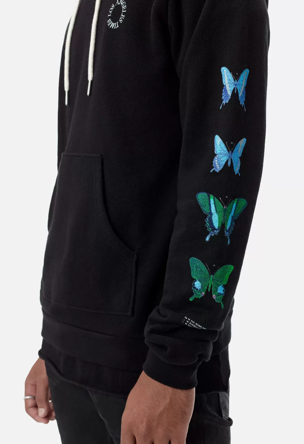 Beach Hoodie / Mariposa Black