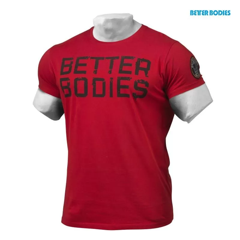 Better Bodies Basic Logo Tee - Jester Red