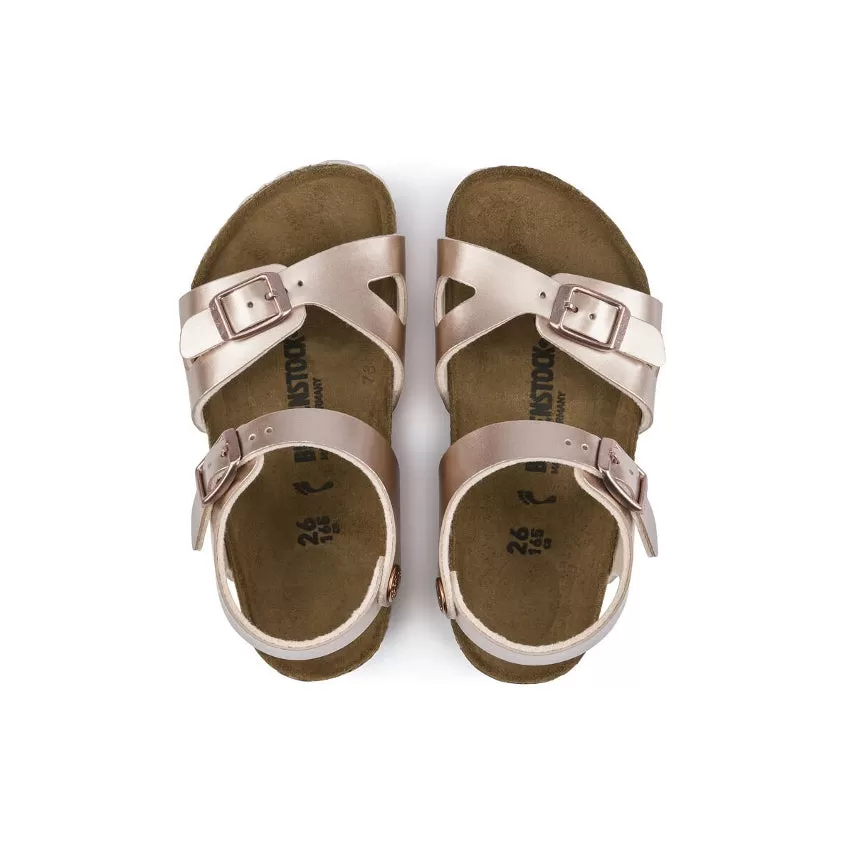 BIRKENSTOCK SANDALO RIO 1012520 ROSA METALLICO