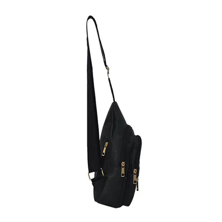 Black NGIL Faux Leather Sling Bag