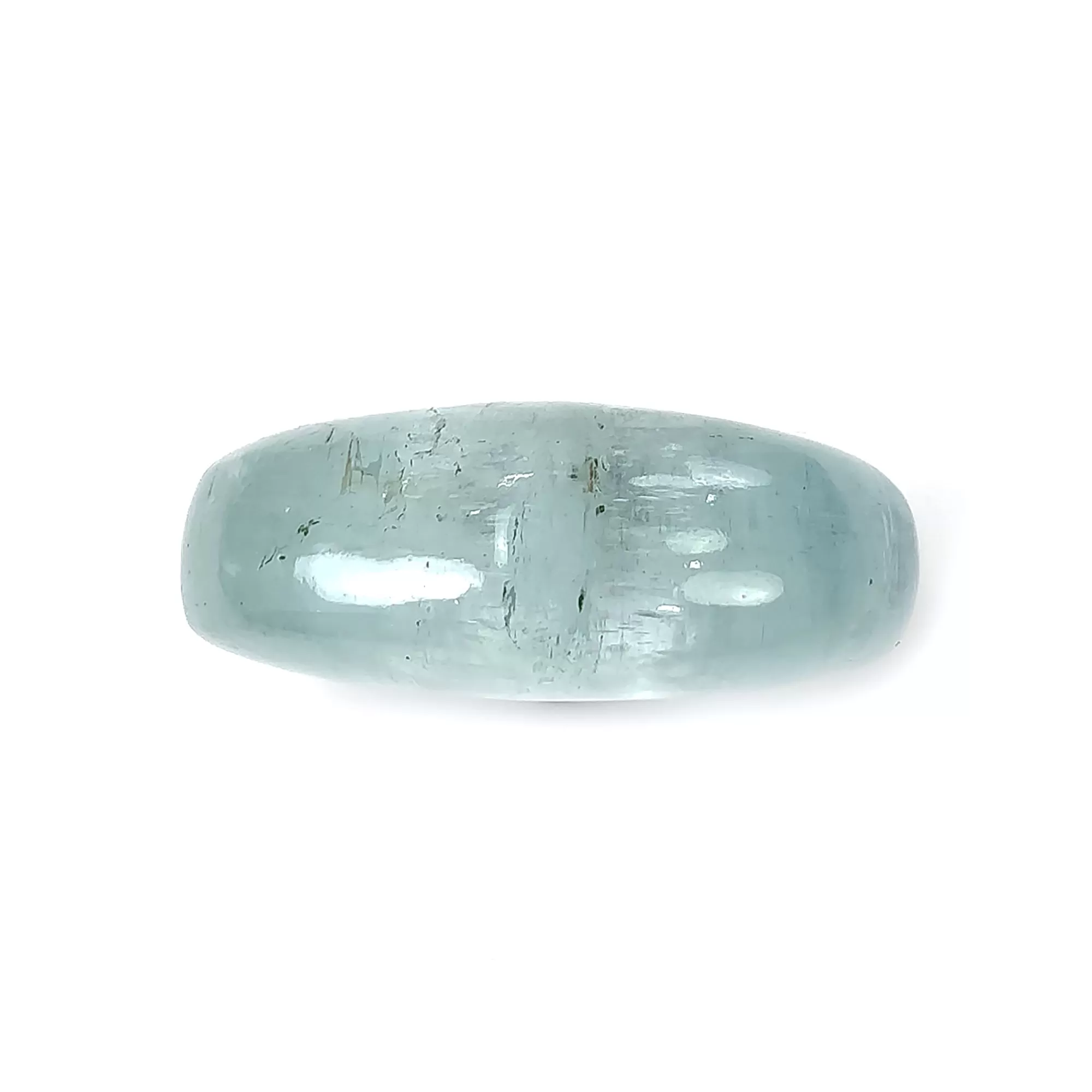 BLUE AQUAMARINE Gemstone Cabochon : 71.25cts Natural Untreated Aquamarine Uneven Shape Cabochon 34*31.5mm