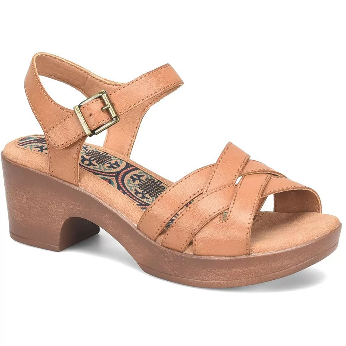 B.O.C. Womens Joline Faux Leather Open Toe Ankle Strap