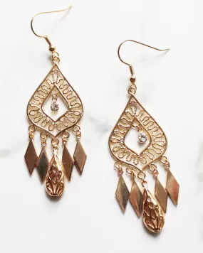 Bohemian Babe Chandelier  Earrings-18K Gold Plated