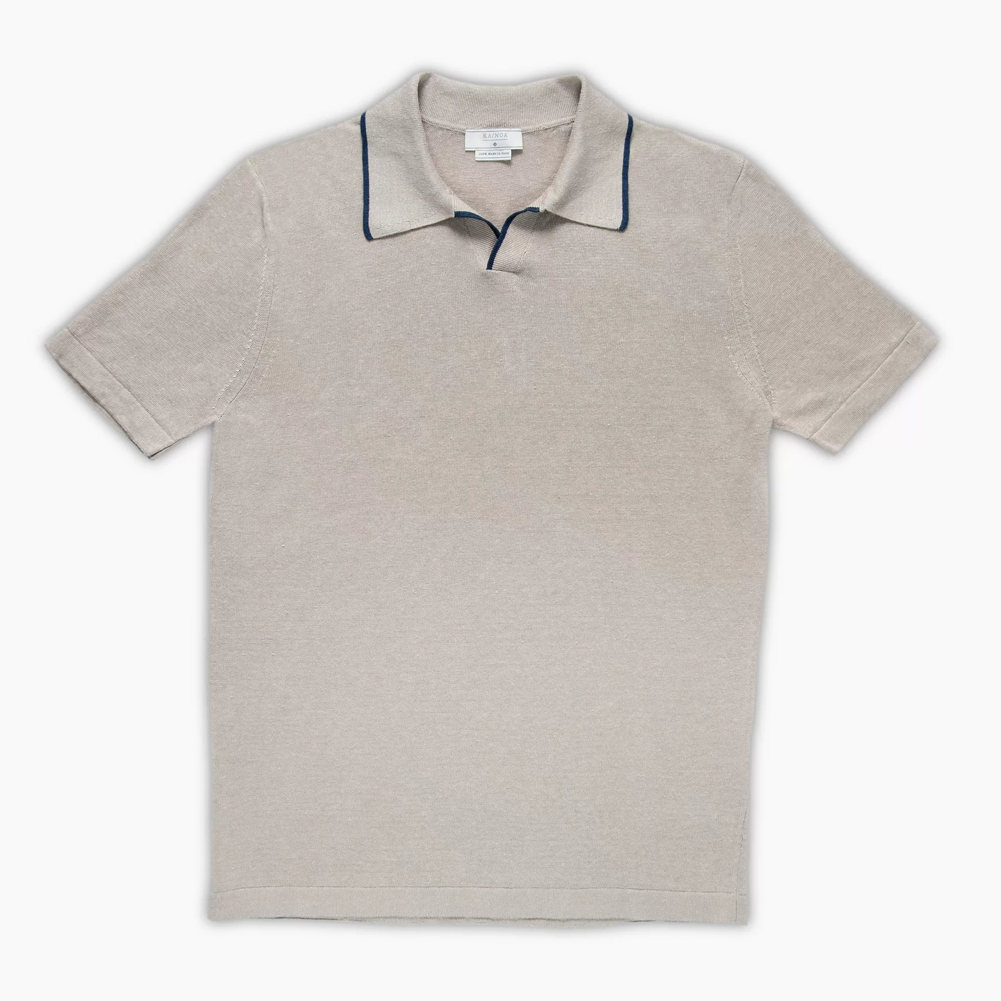 Borromé short-sleeved knitted t-shirt in Linen