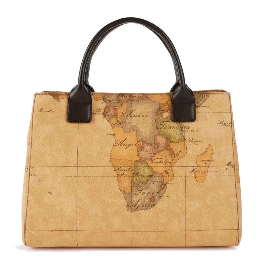 Borsa Donna a Mano 1A Classe Alviero Martini linea Geo Golden Flash stampa Geo Classic GZ34