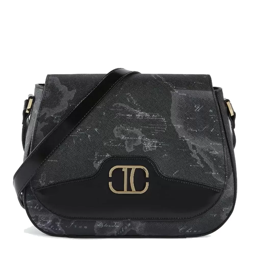 Borsa Donna a Tracolla 1A Classe Alviero Martini linea Geo Noir stampa Geo Night GV88