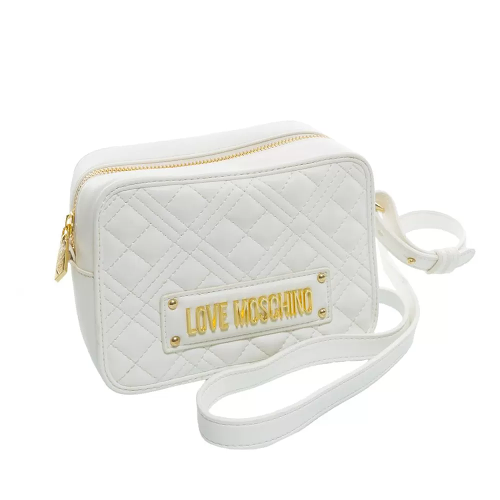 Borsa Donna a Tracolla LOVE MOSCHINO linea Quilted colore Off White JC4167