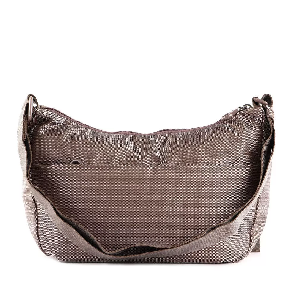 Borsa Donna a Tracolla Mandarina Duck in Tessuto colore Taupe Linea MD20 - P10QMT30