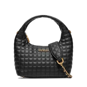 Borsa Donna Hobo a Mano con Tracolla GUESS Linea Tia colore Black