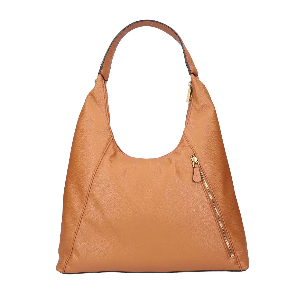 Borsa Donna Hobo a Spalla GUESS Linea Laryn Colore Cognac