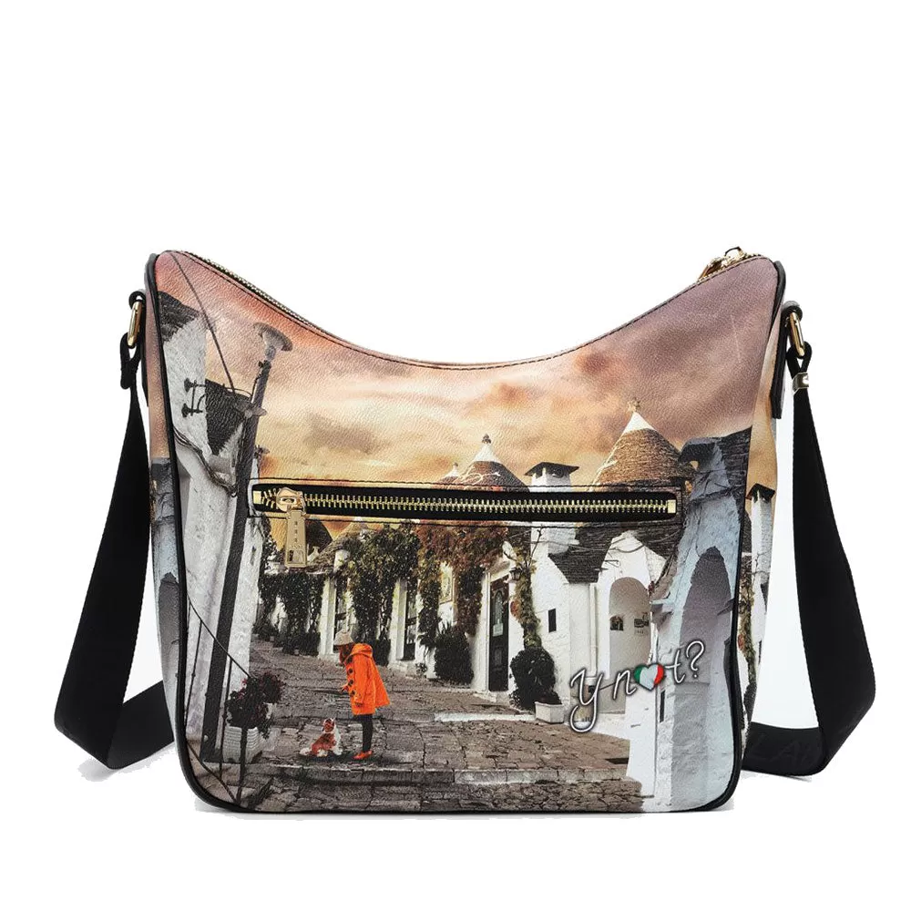 Borsa Donna  Y NOT Hobo Large a Tracolla YES-606 Life in Trulli