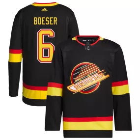 Brock Boeser Vancouver Canucks adidas Retro Primegreen Authentic Pro Jersey - Black