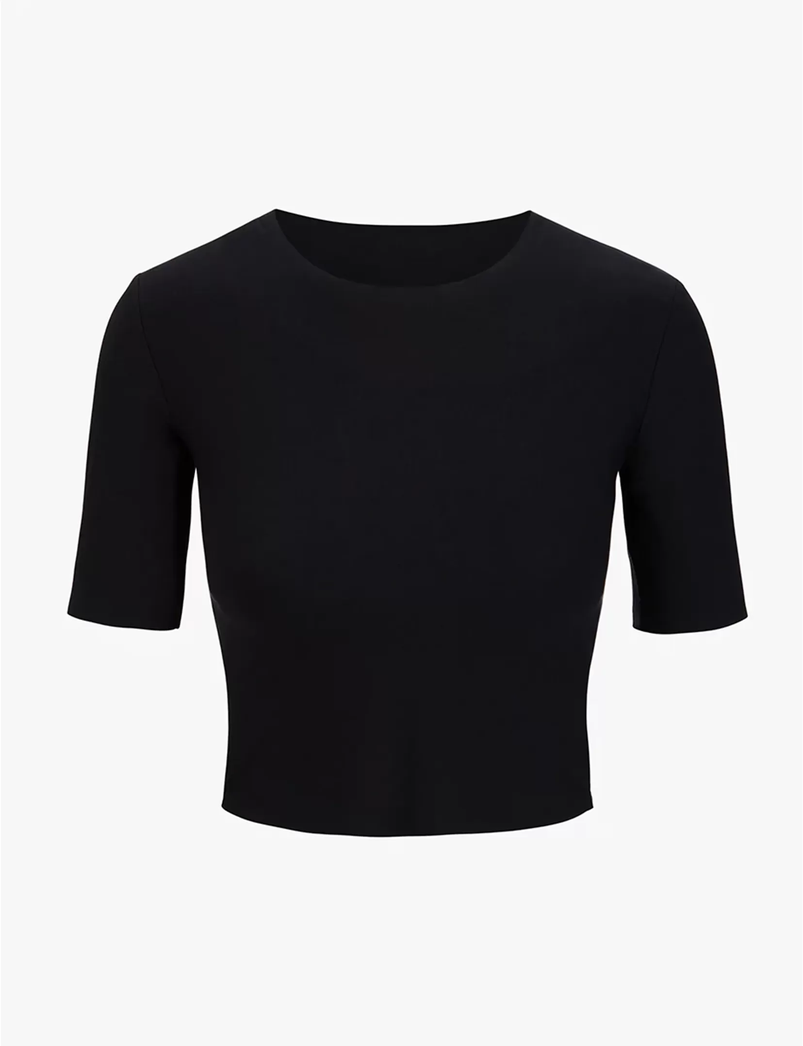 Butter Cropped Tee, Black