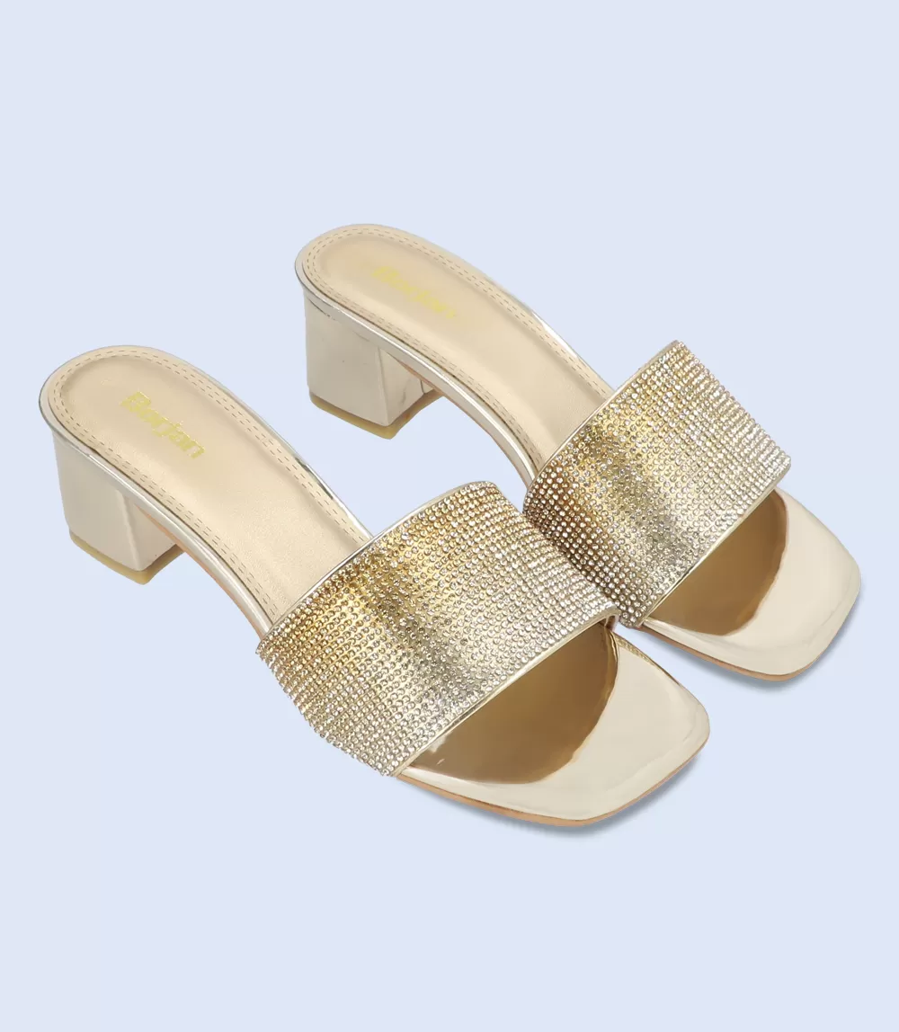 BW9483-GOLD/MULTY-Slipper Heel