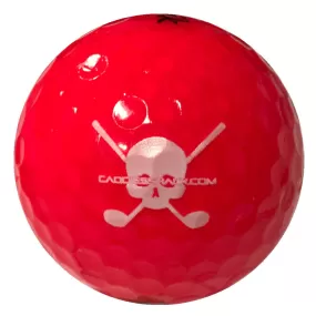 CaddiesShack Custom Jolly Rogers Skull & Crossbones Volvik Crystal Golf Balls