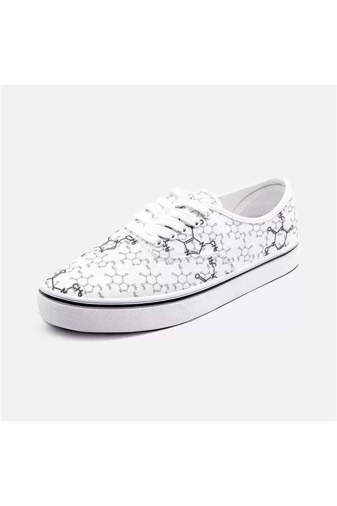 Caffeine Molecule Unisex Canvas Sneakers