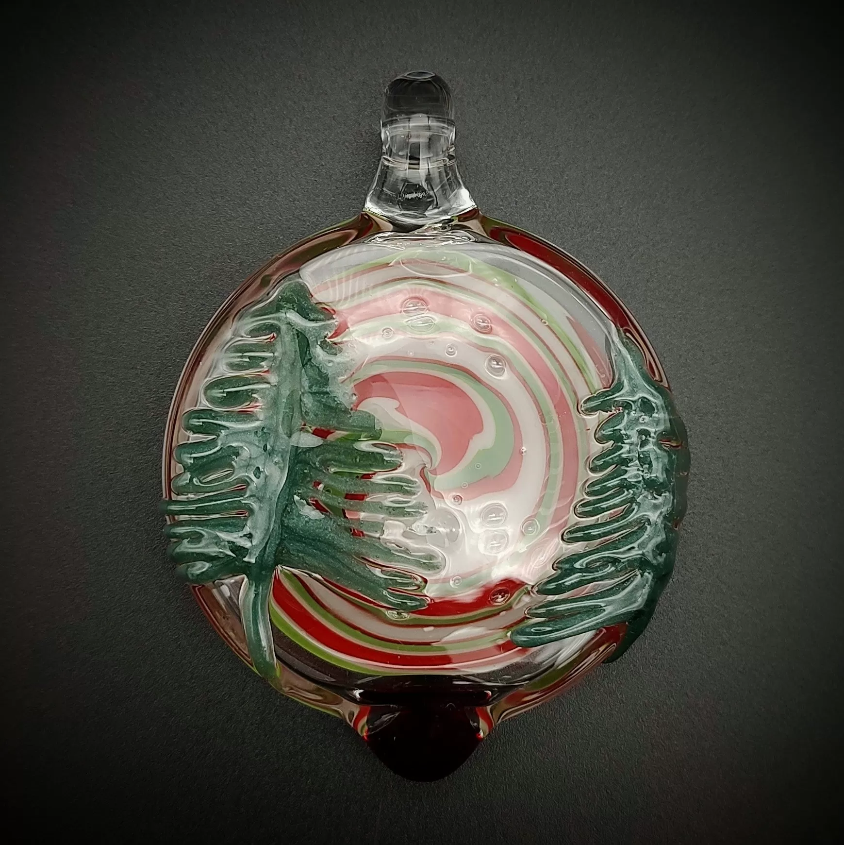 Christmas Tree Round Ornament (discounted) (Ready To Ship)