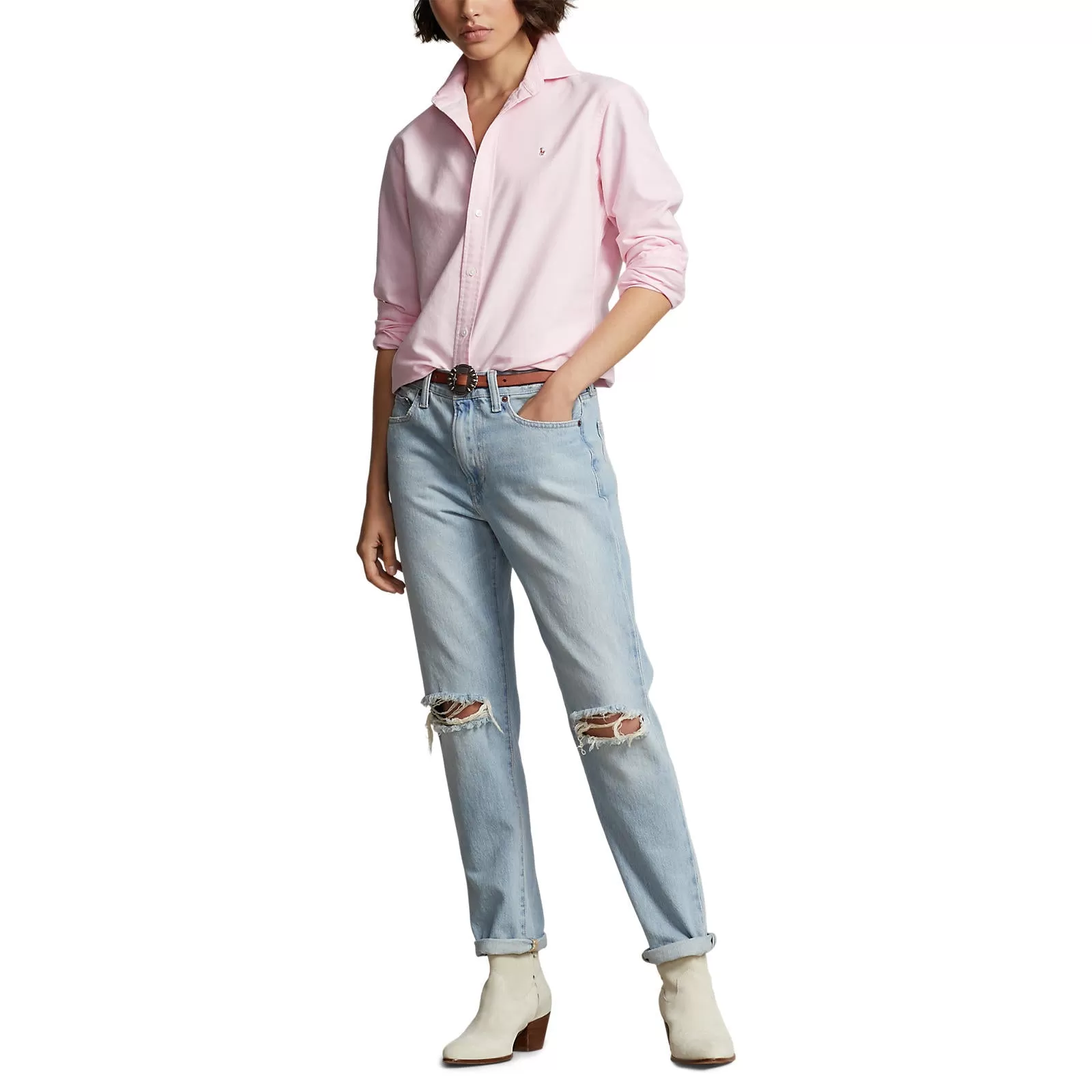 Classic Fit Oxford Shirt - Bath Pink