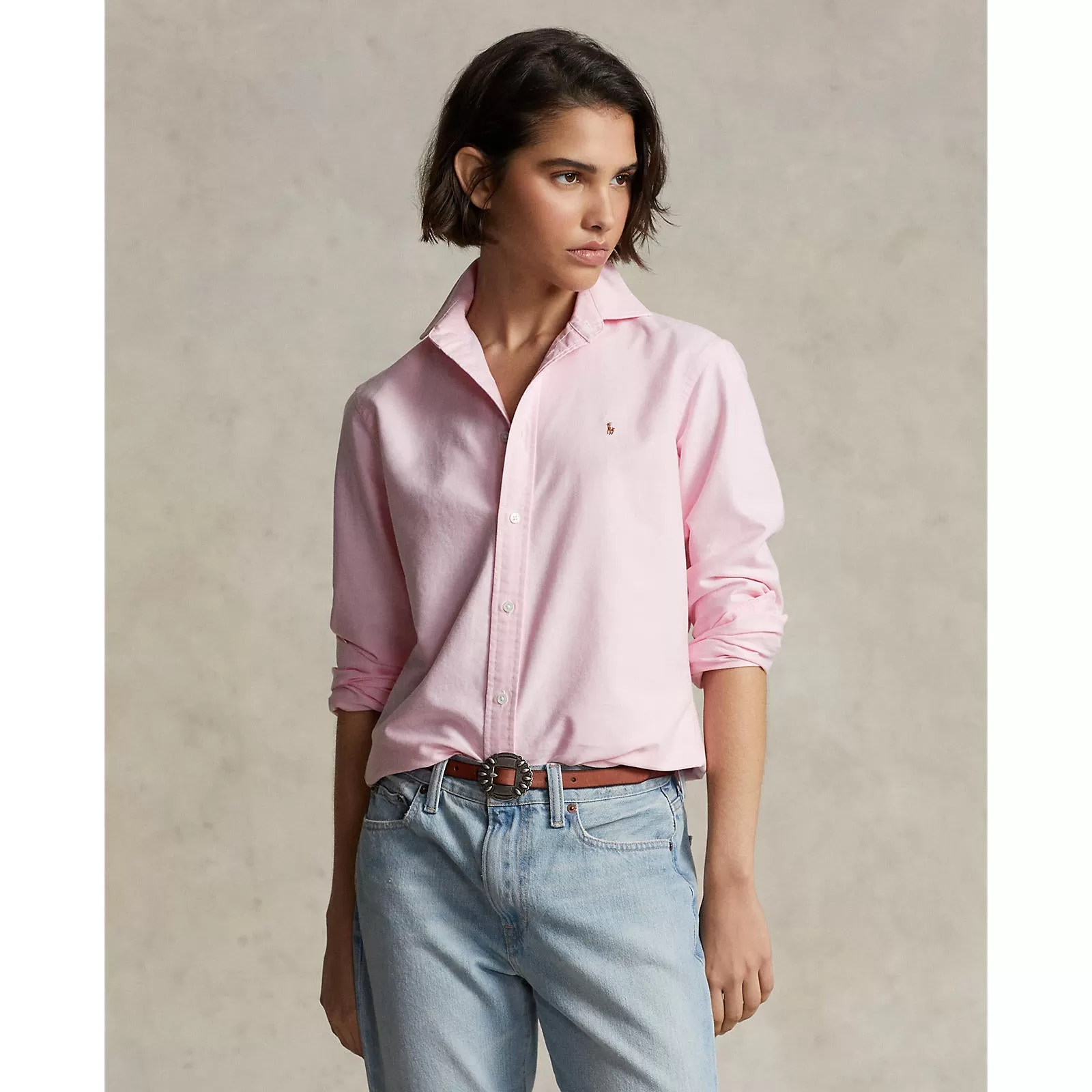 Classic Fit Oxford Shirt - Bath Pink