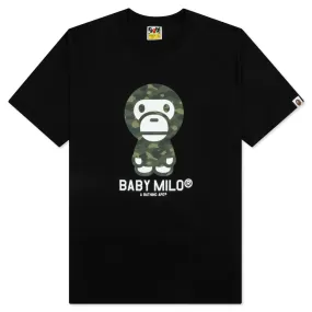 Color Camo Baby Milo Tee - Black/Green