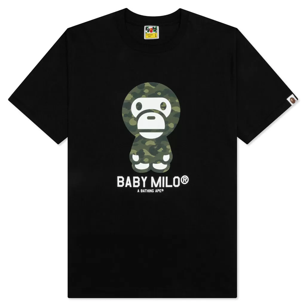 Color Camo Baby Milo Tee - Black/Green