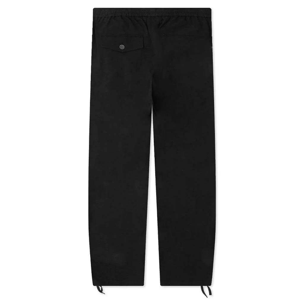 Cotton-Linen Core Pant - Black