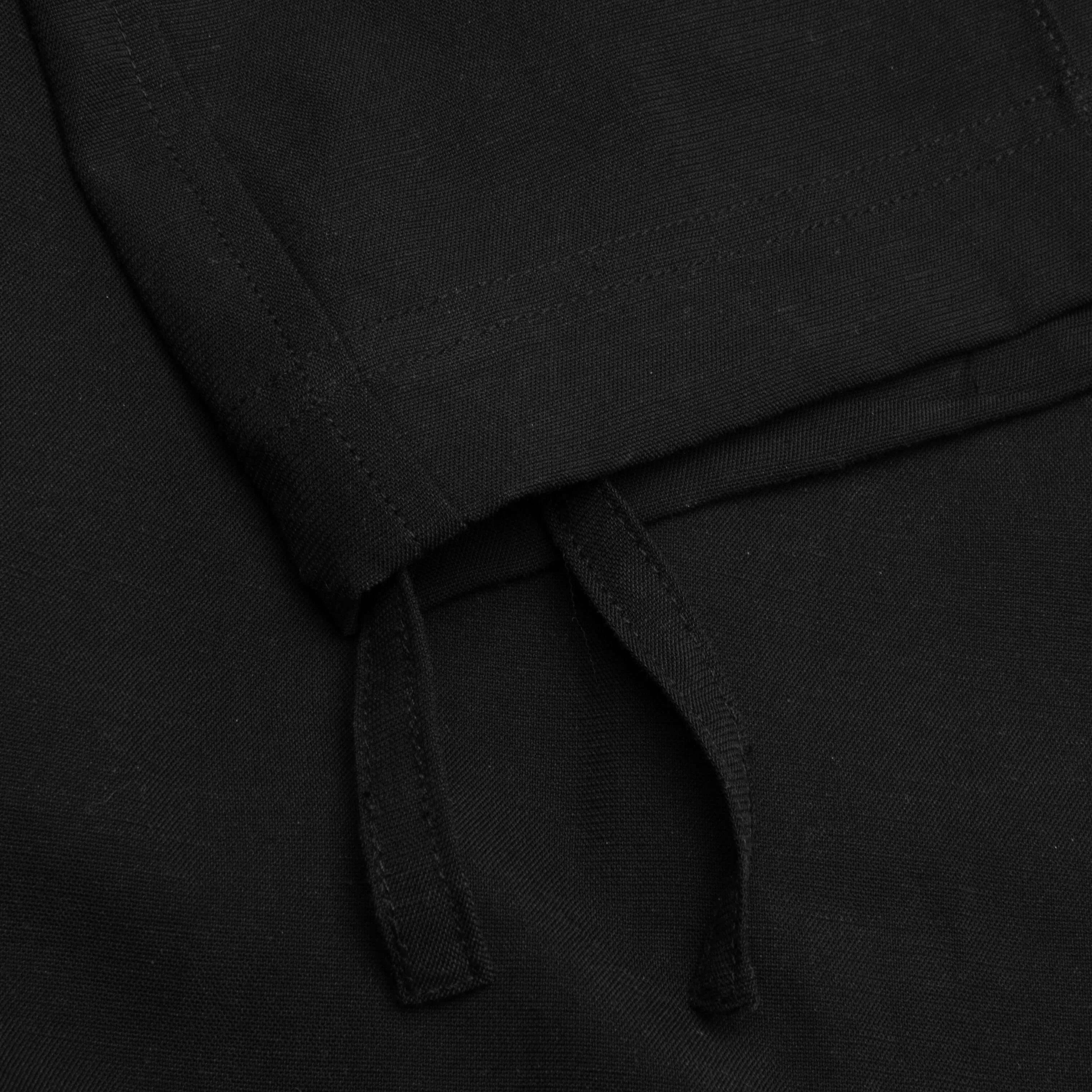 Cotton-Linen Core Pant - Black