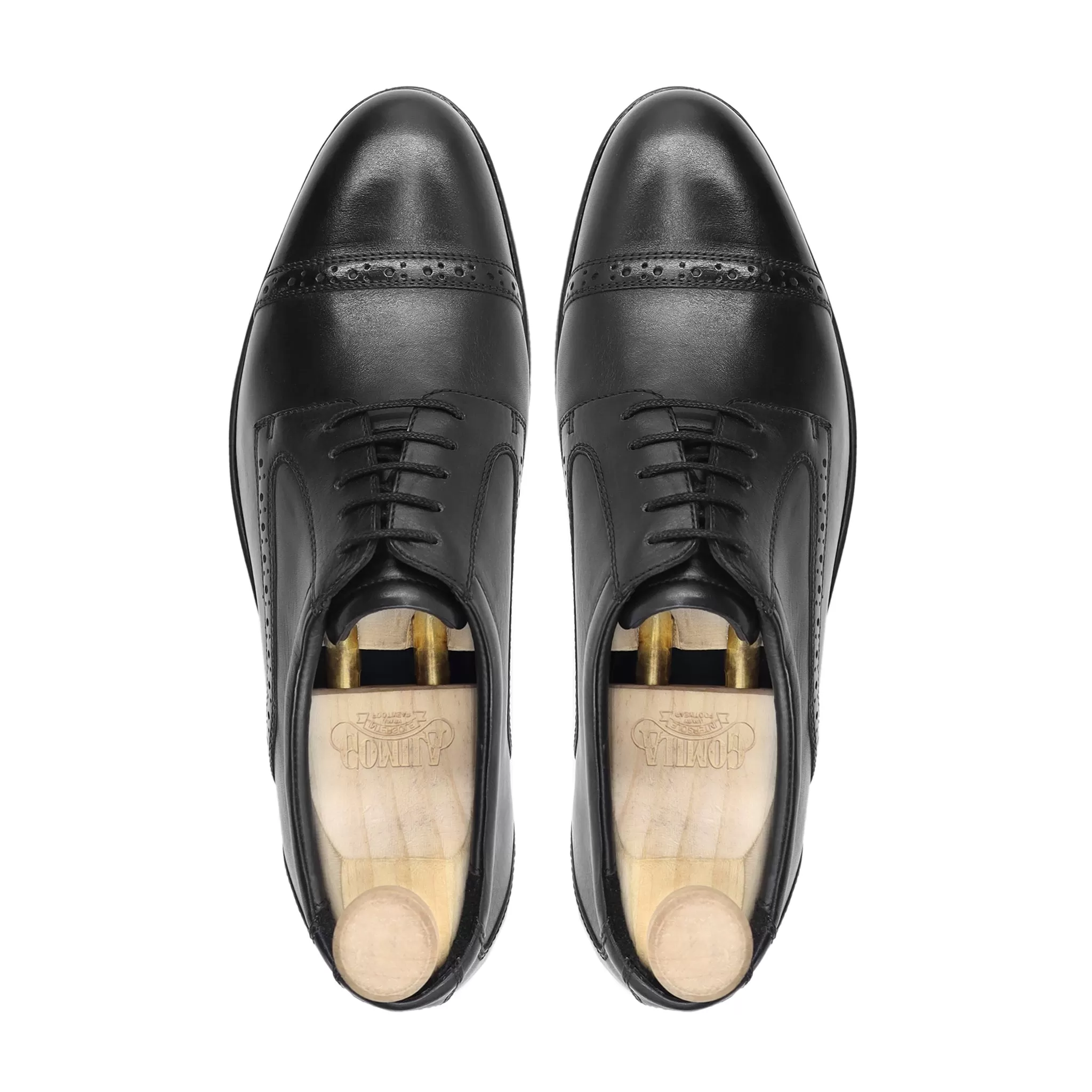 Crispin - Men's Black Calf Leather Derby Shoe